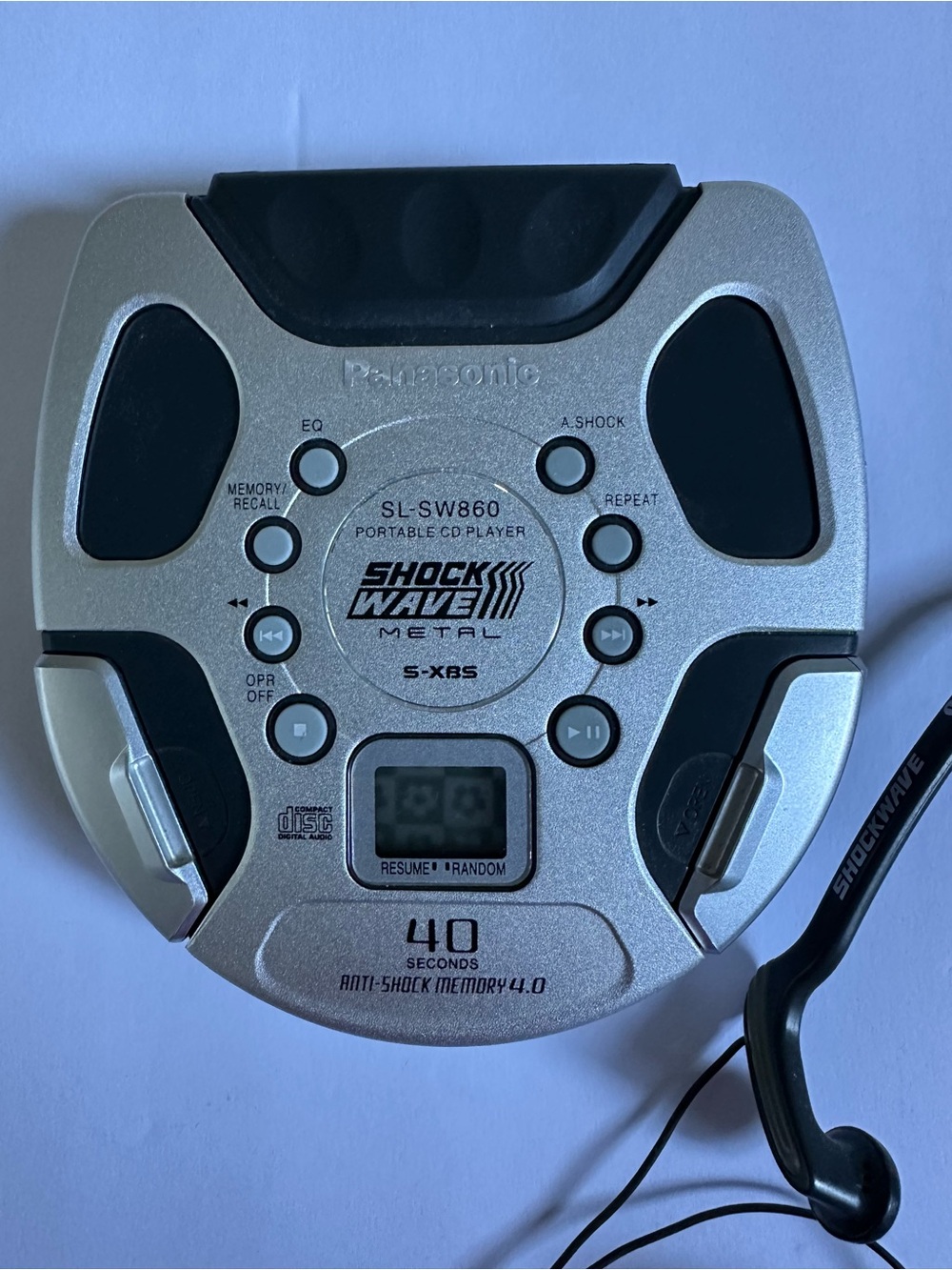 Panasonic Portable CD Player Shockwave SL-SW860